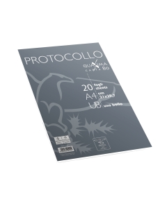 Protocollo f.to A4 carta da 80gr. Rigatura: uso bollo