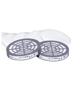 Kit 2 filtri P2 di ricambio per semi-maschera M6400. Guscio in plastica e fibre sintetiche. Protezione da Particelle solide e liquide. Livello di protezione P2 (penetrazione max del filtro 6%). Codice colore del filtro: bianco. Categoria DPI: 3. Certifica