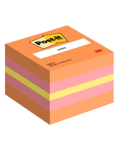 Cubi nel formato Mini 51 x 51mm, adatti a messaggi brevi ( es. numeri di telefono) o appunti sull'agenda. Ogni minicubo contiene 400 fogli dai colori brillanti e vivaci, adatti sia in casa che in ufficio. Colore: melone neon, arancio acceso, rosa guava.