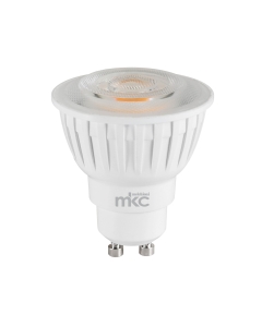 Lampada LED MR-GU10 Classe tipo F luce bianca calda (2700K). Potenza 7,5W. Potenza equivalente 50w. Risparmio energetico 85%. Tensione di lavoro 220-240v. Attacco GU10. Cri >80. Lumen 540. Angolo di illuminazione >100¦. Misure d.50 x h. 57,5mm