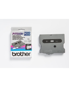 Nastro Brother 12 mm nero su bianco per PT-PC