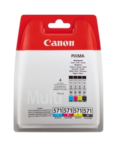 Canon CLI - 571 C/M/Y/BK multipack per Pixma MG 7750, 7751, 7751, 7752, 7753, MG5700 Serie, MG5750, MG6850, TS 5050, TS 5051, TS 5053, 7ml/cad