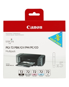 Multipack Canon PGI-72, Pixma Pro 10 PBK/GY/PM/PC/CO