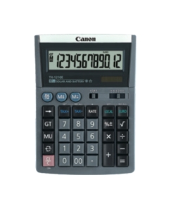 La TX-1210E è una calcolatrice a 12 cifre con un grande display inclinato. Ha una tastiera super resistente, conversione Euro e calcolo TAX.

CARATTERISTICHE:
- Conversione valuta
- TAX+ ; TAX-
- tastiera grande ed in plastica dura con tasti grandi