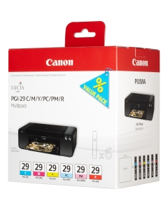 Multipack Canon PGI-29 C/M/Y/PC/PM/R per Pixma Pro 1