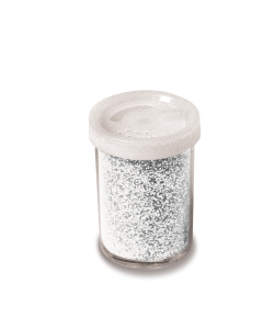Glitter porporina a grana fine in flacone da 25ml.