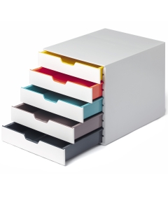L'organizzazione dei documenti non è mai stata così facile grazie alle cassettiere dal design moderno VARICOLOR®. I cassetti dai colori brillanti aiutano la catalogazione dei documenti e rendono l'aspetto della scrivania più accattivante grazie ai profili