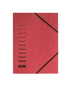Cartellina, per documenti in formato A4, in robusto cartone pressato da 335 gr, con elastico angolare nero per l’archiviazione sicura dei documenti senza fori. Diverse opzioni di piegatura in funzione del volume di fogli, area per marcatura personalizzata