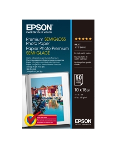 "Carta fotografica semilucida premium 50fg 251gr 10x15cm (4x6"") EPSON"