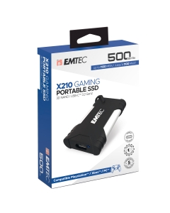 Emtec SSD 3.2Gen2 X210 500GB Portatile Gaming