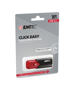Emtec Memoria USB B110 USB3.2 Click&easy 16GB rossa