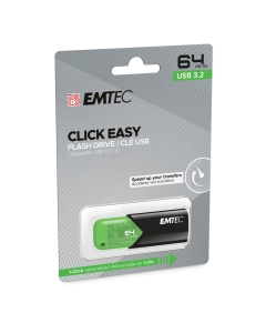 Emtec Memoria USB B110 USB3.2 Click&easy 64GB verde