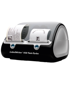 LabelWriter 450 TwinTurbo è la stampante di etichette che funziona con 2 rotoli di etichette LW velocizzando così l'etichettatura e la spedizione. Durante la stampa, passa automaticamente al secondo rotolo quando il primo si esaurisce. Stampa fino a 71 et