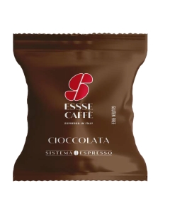 Capsule per cioccolata ESSSE Caffè. Miscela di cacao gustosa e cremosa ideale per momenti di pausa in cui hai bisogno di ricaricare le pile. Compatibili con macchine S12 Essse Caffè.