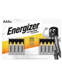 Batterie ministilo AAA alcalina in blister da 8 pezzi