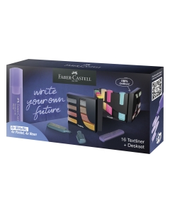 Textliner 46, set da scrivania da 16 inclusi 4 colori neon, 4 colori pastello e 8 colori metallici.