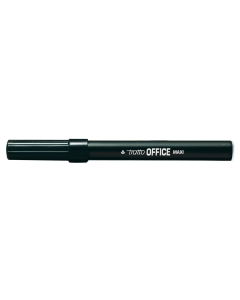 Pennarelli Office con punta in fibra. Inchiostro a base d'acqua. Cappuccio ventilato.
Punta 0,8-2,0mm. Colore: nero.