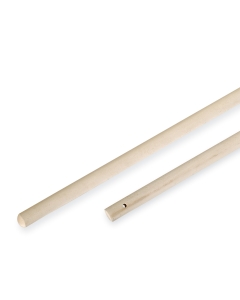 manico in legno grezzo cm140 attacco con FORO. Utilizzabile con Tergivetro art.0047 e con scopa a frange Penta.