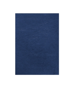 Confezione da 100 copertine per rilegatura formato A4 in cartoncino GOFFRATO SIMILPELLE DA 240 GR. In cartone certificato FSC MIX. Colore Royal Blu.