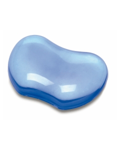Poggiapolsi da tastiera in gel. Previene tensioni e irrigidimenti grazie alla particolare consistenza. Si pulisce con panno umido. In gel atossico. Trasparente blu.