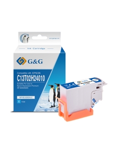 Cartuccia ink compatibile G&G Ciano per Epson Expression Premium XP-6000/6005