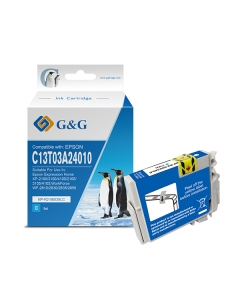Cartuccia ink compatibile G&G Ciano per Epson Expression Home XP-2100/3100/4100