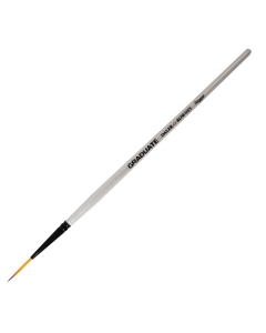 Pennello sintetico perfetto per studenti e hobbisti. Manico in colore madreperla e ghiera nera. Ideali per tutte le tecniche.