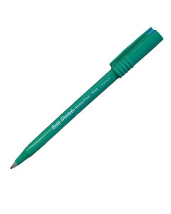 Roller ad inchiostro liquido con punta a sfera ammortizzata in resina. Fusto verde. Lunghezza di scrittura 1800mt.
Punta 0,6mm. Colore: blu.