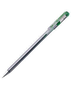 Questa penna Pentel a punta fine ha il cappuccio e il corpo trasparente che permette di controllare il livello della riserva di inchiostro. Lunghezza di scrittura 1200mt. Per chi ama la scrittura fine.
Punta 0,7mm. Colore: verde.
Penna una e getta.