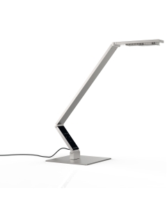 LINEAR TABLE è un‘elegante lampada da tavolo che integra un design essenziale e pulito alla più innovativa tecnologia LED. Perfetta per illuminare in maniera omogenea la vostra scrivania, i 4 led posti nella testa (2 a luce bianco caldo e 2 bianco freddo)