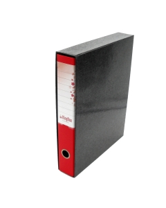 KingBox è un registratore indeformabile, lavabile e duraturo nel tempo, in cartone accoppiato da 2 mm di spessore, con rivestimento in resistente polipropilene goffrato. Dotato di propria custodia in cartone accoppiato nero, con bordi rinforzati, e di mec