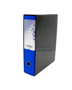 KingBox è un registratore indeformabile, lavabile e duraturo nel tempo, in cartone accoppiato da 2 mm di spessore, con rivestimento in resistente polipropilene goffrato. Dotato di propria custodia in cartone accoppiato nero, con bordi rinforzati, e di mec