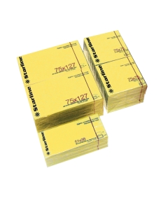 Foglietti adesivi riposizionabili STARLINE in carta certificata FSC 70gr con adesivo a base d’acqua. Blocchetti da 100 foglietti colore giallo.
Formato: 50x40mm