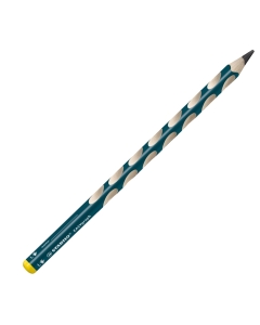 Il fusto triangolare e le sagomature anti-scivolo sono studiati per impugnare la matita in modo corretto e rilassato. Mina di 3,5 mm. Spazio per scrivere il proprio nome.
Gradazione HB, per mancini, confezione 6 pezzi.