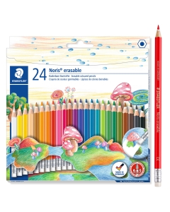 Astuccio 24 matite colorate cancellabili 144 noris club Staedtler