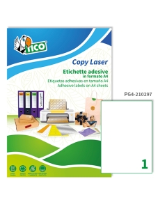 Le etichette Tico Press Glossy sono realizzate in carta bianca lucida, 80 gr./mq. La gamma Press Glossy fa parte della Linea Printing, studiata per i professionisti, che stampano con macchine offset, tiipografiche,serigrafiche e, in alcuni casi, con laser