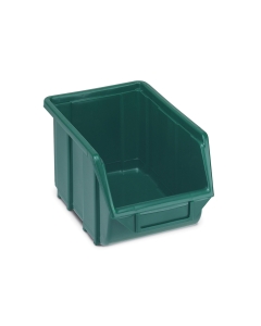Vaschetta contenitore in polipropilene verde robusto sovrapponibile dotati di porta etichetta. Dimensioni l 16 x p 25 x h 12.9cm. Peso 0.17kg. Capacità 4 litri.