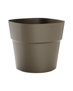 Il tappo decorativo a forma di foglia permette di aprire o chiudere il foro alla base del vaso. È consigliato tenere il foro aperto se il vaso è posizionato all'esterno.
 Dimensioni: Ø28cm.