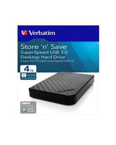 Verbatim - HDD Esterno USB 3.0 - 3.5'' - 4TB - 47685