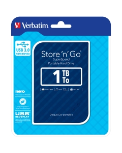 Usb portatile store 'n' go 1TB usb 3.0 blue (9.5MM DRIVE)