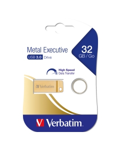 Metal executive usb32.0 drive gold 32gb