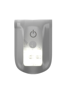 Luce di sicurezza magnetica dotata di 4 lampade a led con 2 funzioni (luce fissa o a intermittenza), in materiale riflettente 3M. Resistente agli spruzzi di acqua. Batteria sostituibile (CR2032 O CR2016) non inclusa. Certificazione CE. Conformità alle nor