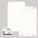 Busta a sacco bianca con strip 100 gr, senza finestra; in carta riciclata 100%