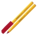 Penna a sfera con cappuccio a clip rimovibile. Punta in acciaio inox resistente all'usura. 
Punta F. Colore ink : rosso.