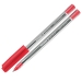 Penna a sfera con cappuccio a clip rimovibile. Punta in acciaio inox resistente all'usura. 
Punta M. Colore ink : rosso.