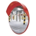 Specchio parabolico in metacrilato, con montatura e visiera in polipropilene colore rosso, guarnizioni in PVC nero. Completi di attacco per applicazione a palo Ø60mm o alla staffa a muro, orientabili in tutti i sensi. Visibilità a 90°.