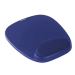 Mousepad con poggiapolsi in schiuma Memory dall'imbottitura che si modella sulla reale curva del polso e sostiene i movimenti naturali durante l'uso del mouse. Rivestimento in lycra, colore blu.