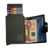 Portafoglio/portacard abbinato safer protezione rfid per carte contactless.