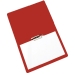 Cartella in presspan bilucido (spessore 0,8 mm) con meccanismo a pressione lilliput. Formato 26x33 cm. Colore rosso.
