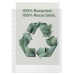Buste a perforazione universale antiriflesso Copy Safe in polipropilene riciclato e riciclabile al 100% (contenuto riciclato certificato da UL). Il materiale privo di acidi impedisce che la carta ingiallisca nel tempo. Perfetta per l'archiviazione a lunga